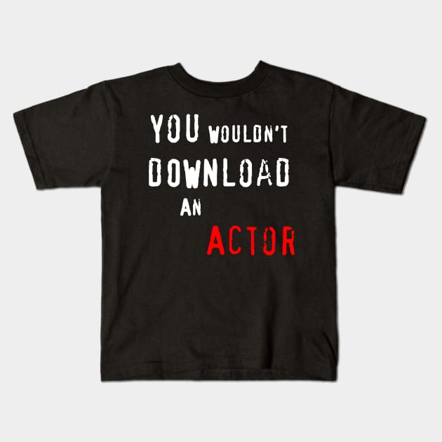 Support Your Writers and Actors Kids T-Shirt by Espoir Du Vide